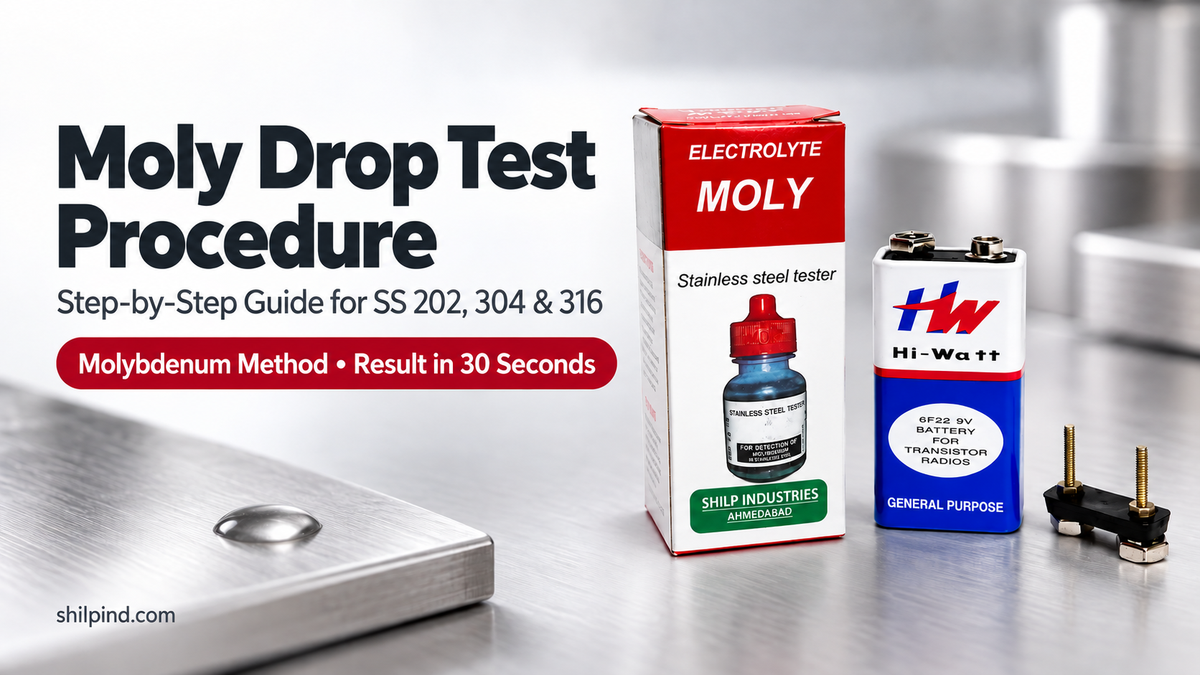 Moly Drop Test Procedure: Step-by-Step Guide for SS 202, 304 and 316