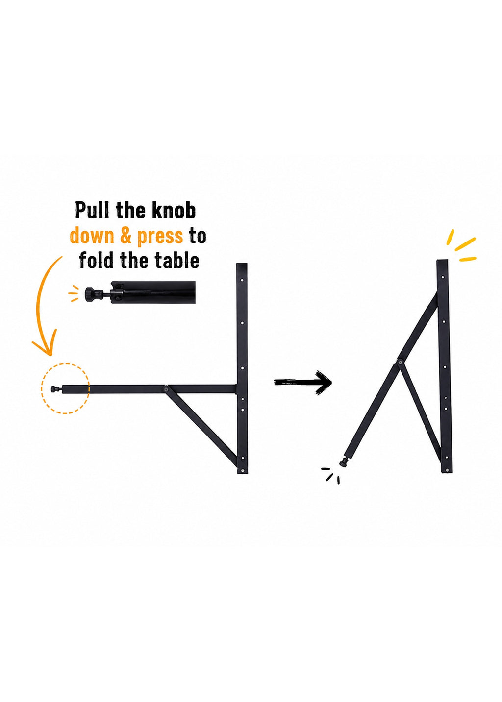 Folding dining table bracket wall mount dimension diagram 4 feet