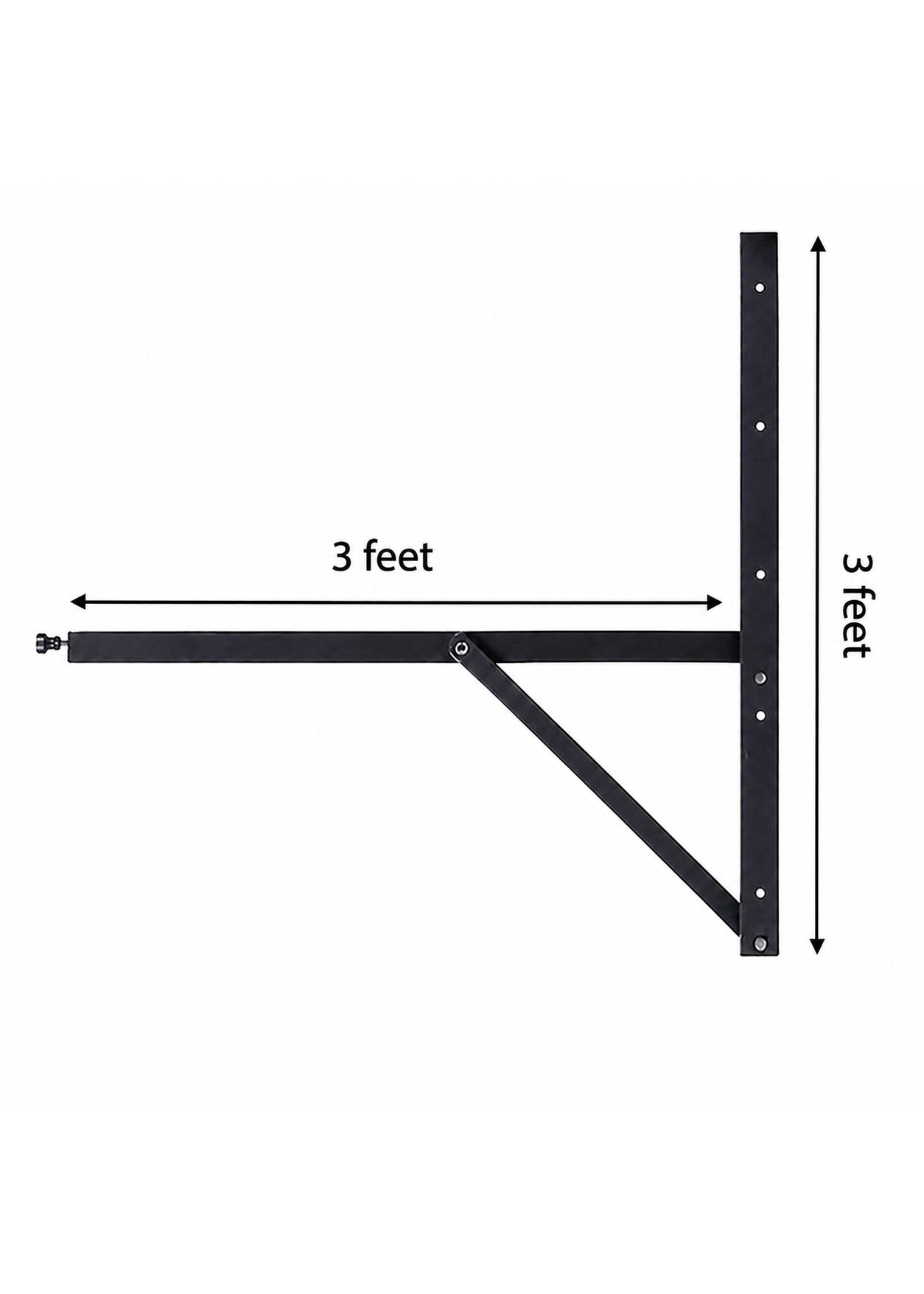 Wall mounted dining table bracket space saving folding design